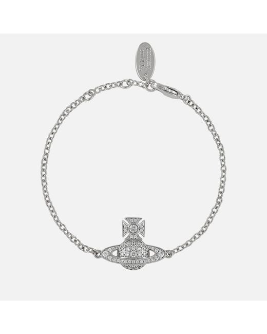 Vivienne Westwood Carmela Bas Relief Silver-tone Bracelet in Metallic