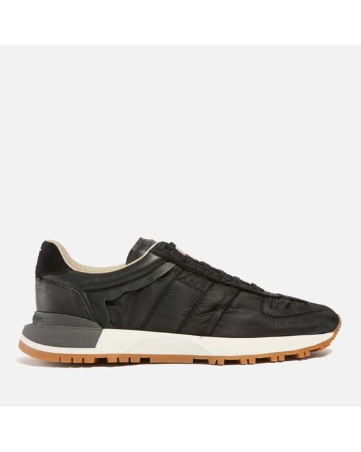 Maison Margiela 5050 Nylon And Suede Runner Trainers in Black for Men ...