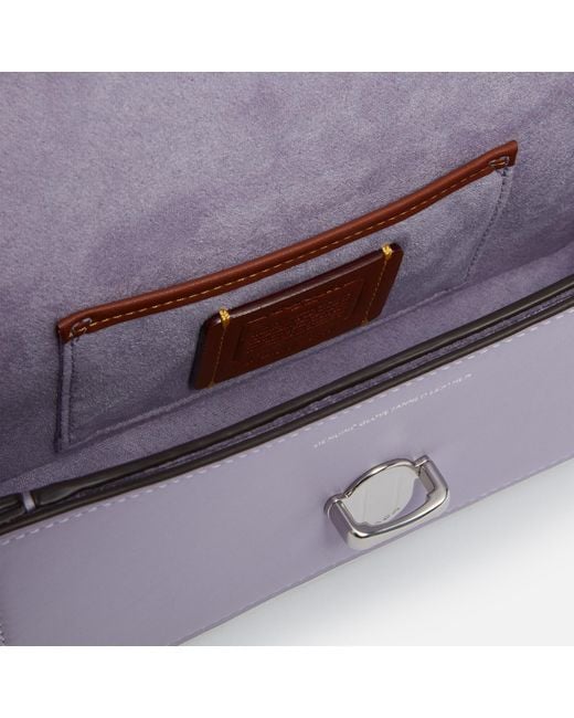 COACH Purple Studio Glovetanned Leather Baguette Bag