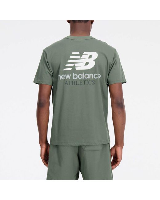 New Balance Green Athletics Remastered Graphic Cotton-Jersey T-Shirt for men