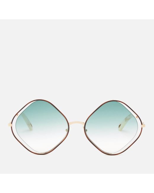 Chloé Multicolor Poppy Diamond Frame Sunglasses