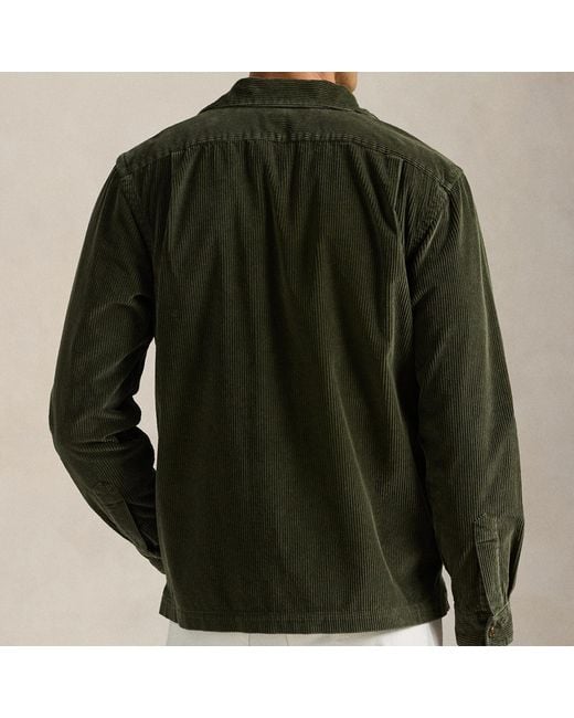 Polo Ralph Lauren Green Classic-Fit Cotton-Corduroy Shirt for men