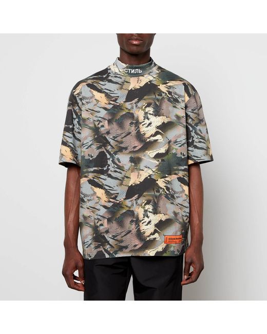 Heron Preston Cotton Turtleneck Camo T 