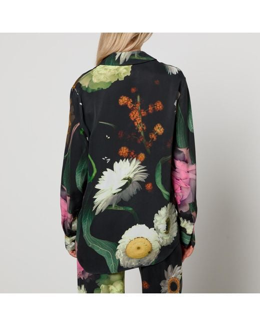 Stine Goya Multicolor Wal Floral-Print Tencel Lyocell-Blend Shirt