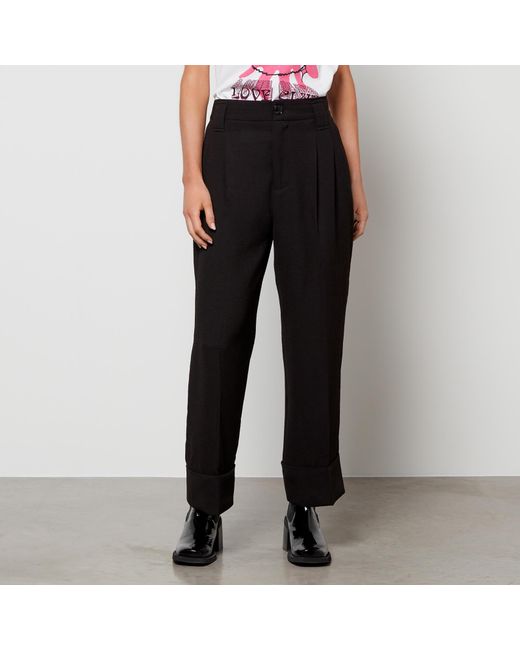 Ganni Drapey Structure Trousers in 