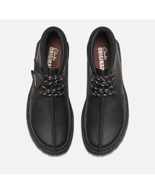 Clarks Black Desert Trek Xl Leather Shoes for men