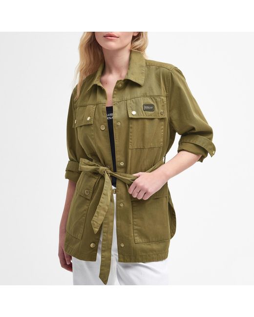 Barbour Green Collins Utility Cotton Jacket