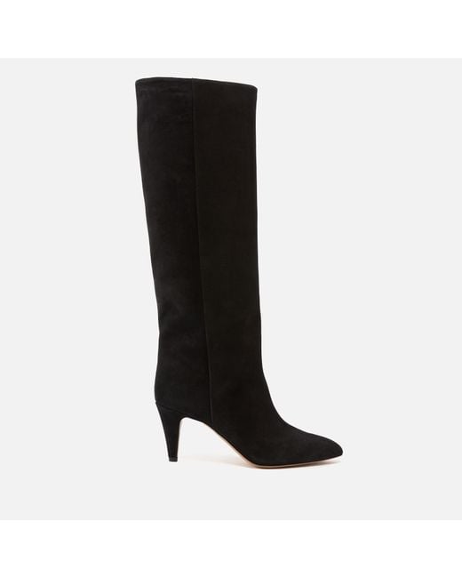 Isabel Marant Black Laspi Suede Knee-High Boots