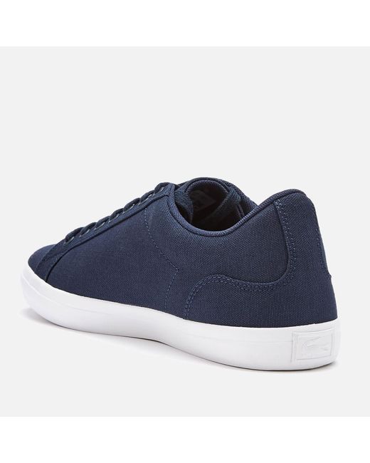 Lacoste Lerond Bl 2 Canvas Trainers in Blue for Men - Lyst