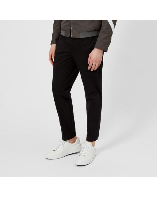 Neil Barrett Black Men's Adjustable Zip Hem Trousers for men