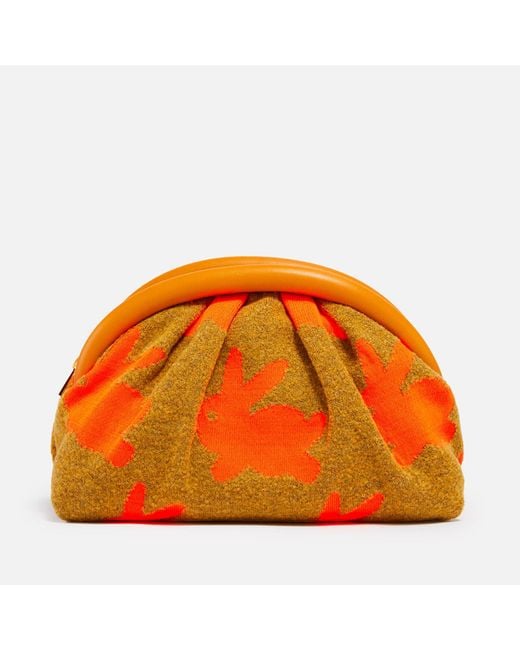 J.W. Anderson Orange The Bumper Jacquard-knit Clutch Bag