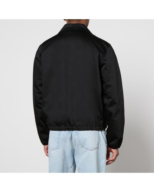 AMI Black De Coeur Cotton-Sateen Jacket for men