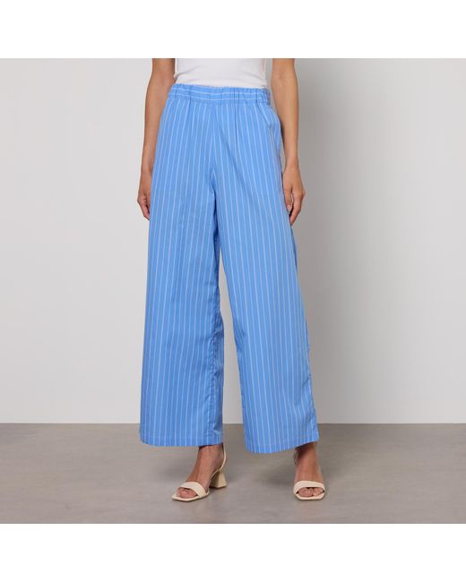 MAX&Co. Blue Max&co. Gitane Cotton-poplin Trousers