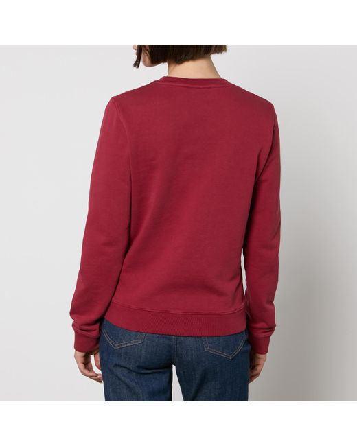 Maison Kitsuné Red Fox Head Patch Regular Cotton-jersey Sweatshirt