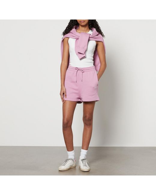 Maison Kitsuné Pink Baby Fox Patch Cotton-Jersey Shorts