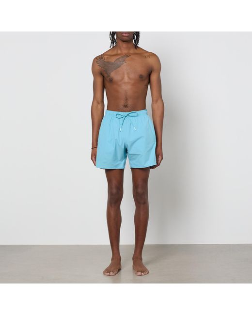 Boss Blue Iconic Stretch-Shell Swimming Trunks for men