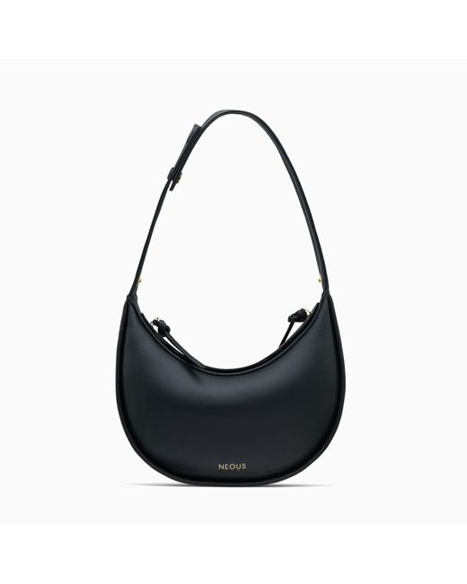 Neous Black Lacerta Leather Handbag