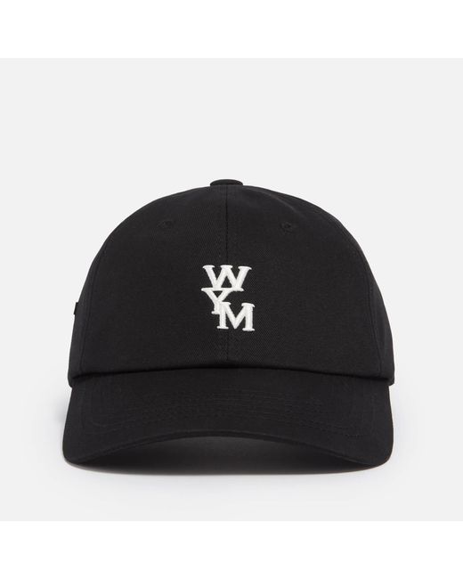 Wooyoungmi Black Wym Logo Cotton-twill Cap for men