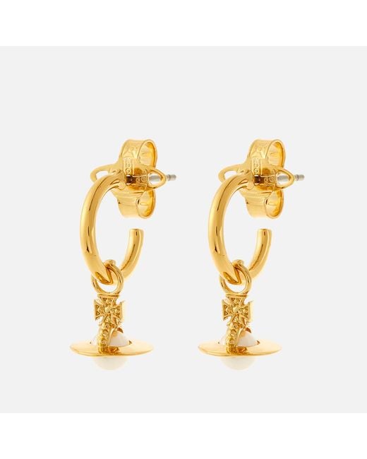 Vivienne Westwood Metallic Layla Gold-tone Swarovski Pearl Earrings
