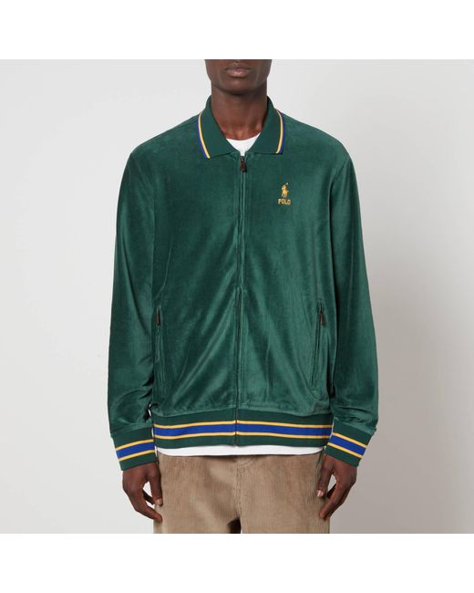 Polo Ralph Lauren Cotton-Blend Corduroy Track Jacket in Green für Herren