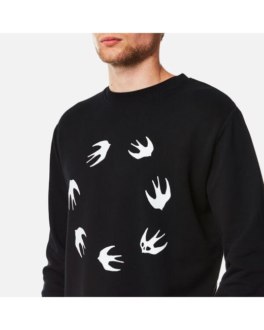 McQ Men s Swallow Circle Sweatshirt in Black for Men Lyst