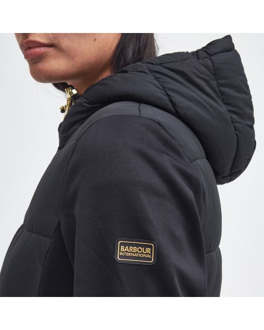 Barbour Black Bondar Quilted Shell Jacket