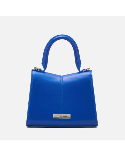 Marc Jacobs Blue The Mini Top Handle St Marc Leather Crossbody Bag