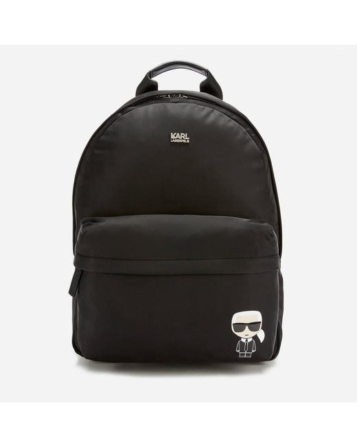 Karl Lagerfeld Black K/ikonik Nylon Backpack