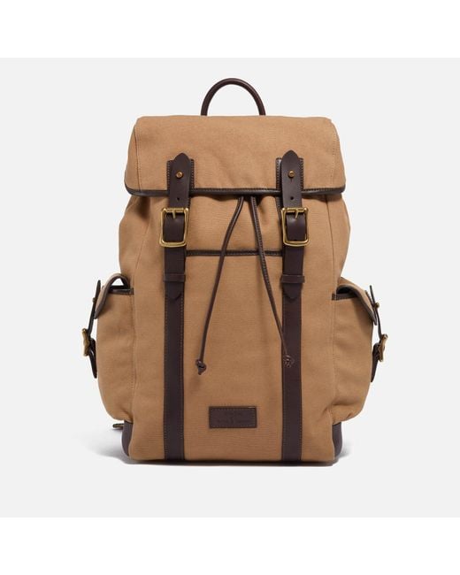 Polo Ralph Lauren Brown Medium Flap Backpack for men