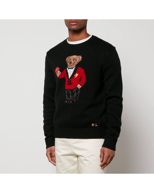Polo Ralph Lauren Red Lunar New Year Polo Bear Wool Sweatshirt for men