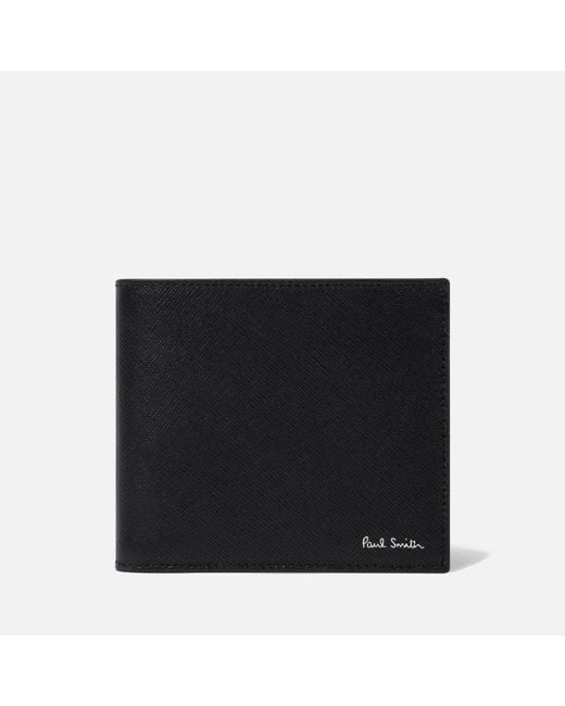 Paul Smith Black Leather Mini Card And Coin Wallet for men