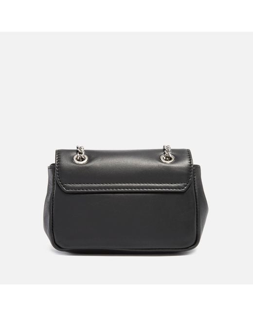 Vivienne Westwood Black Small Nappa Leather Shoulder Bag
