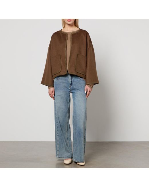 By Malene Birger Brown Jacquie Wool Jacket