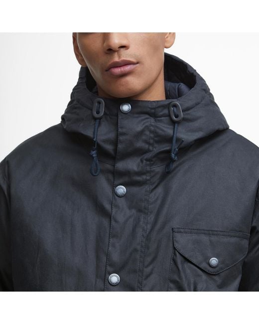 Barbour Black Weardale Worker Wax Jacket for men