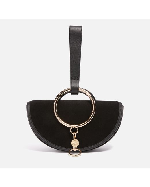 See By Chloé Black Mara Leather Clutch Bag