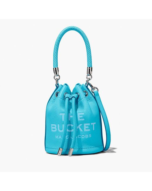 Marc Jacobs Blue The Mini Leather Bucket Bag