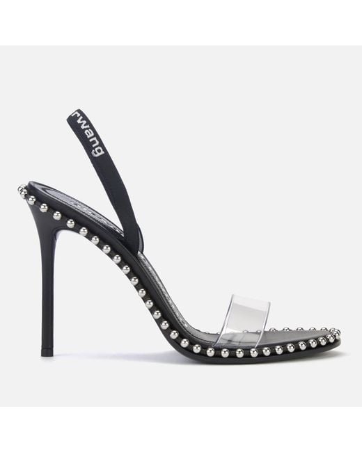 Alexander Wang Metallic Nova Faux Leather Heeled Sandals