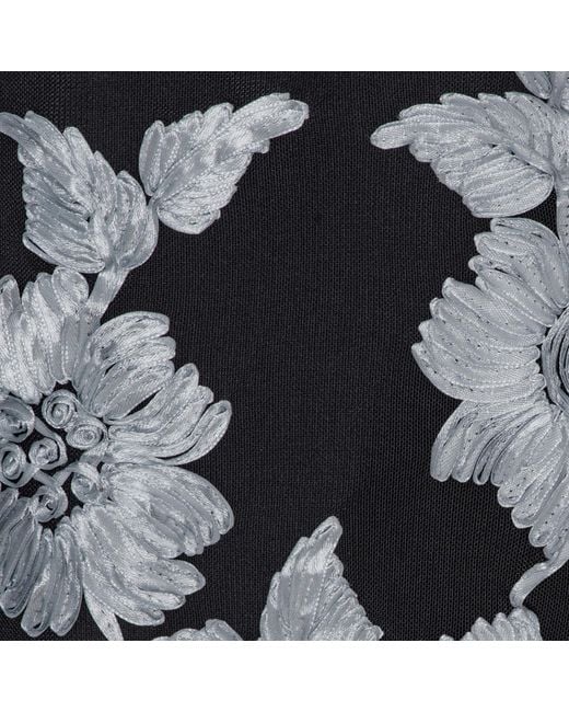 ROTATE BIRGER CHRISTENSEN Green Floral-Appliquéd Mesh Dress