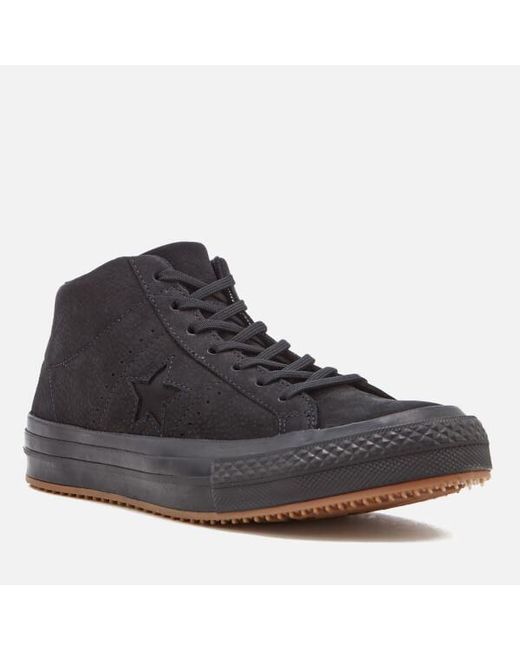 Converse Leather Men's One Star Mid Counter Climate Mid Trainers in Black  for Men | Lyst Canada