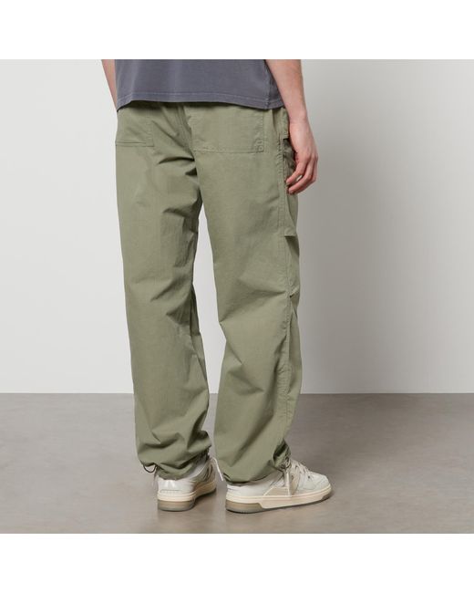 Represent Gray Cotton-Ripstop Parachute Trousers for men