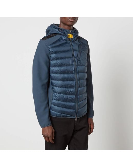 Parajumpers Blue Nolan Padded Shell And Knitted Jacket for men