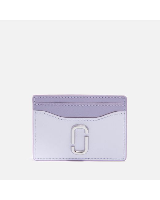 Marc Jacobs Purple The Utility Snapshot Card Case Leather Cardholder