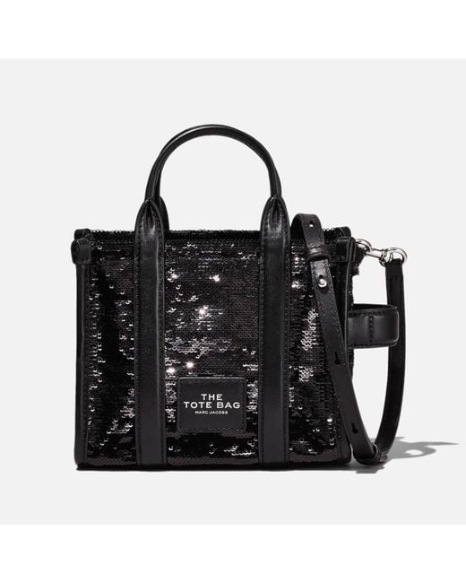 Marc Jacobs Black The Micro Sequined Tote Bag