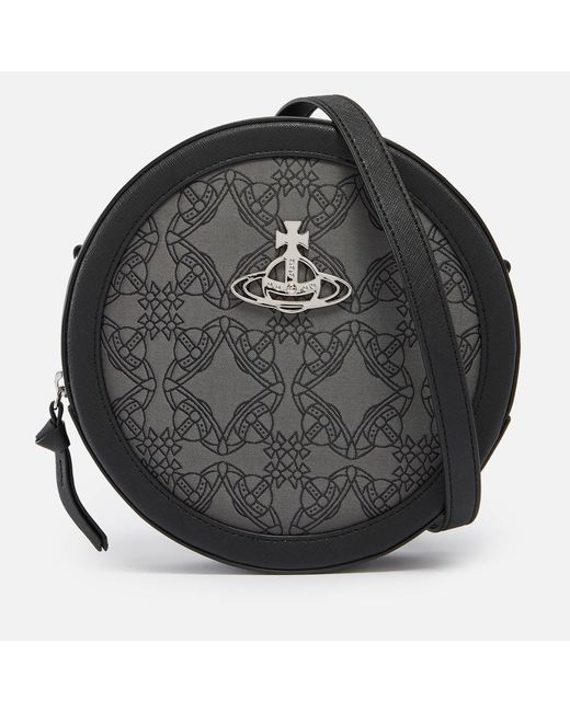 Vivienne Westwood Ruby Faux Leather And Logojacquard Cross Body Bag in