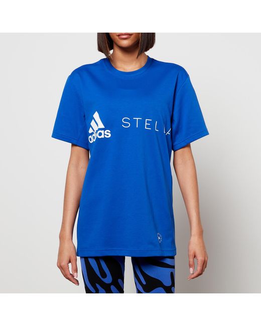 Adidas By Stella McCartney Blue Logo T-shirt