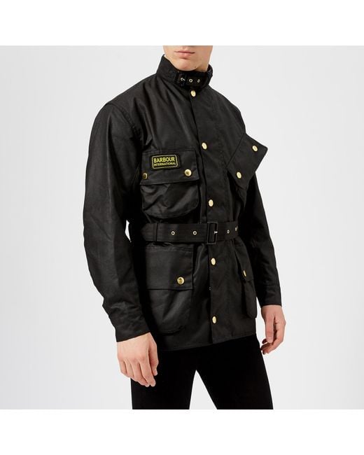 barbour black coat