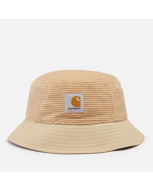 Carhartt WIP Natural Medley Canvas And Corduroy Bucket Hat for men