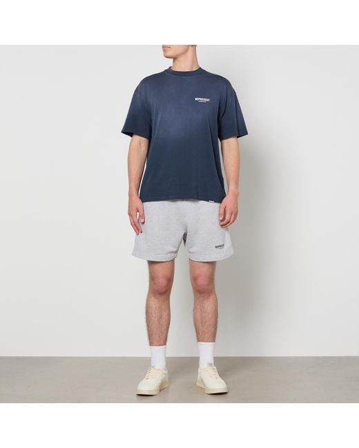 Represent Gray Owners Club Cotton-Jersey Shorts for men