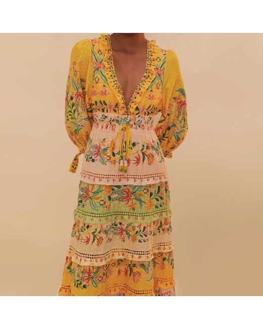 Farm Rio Yellow Dress