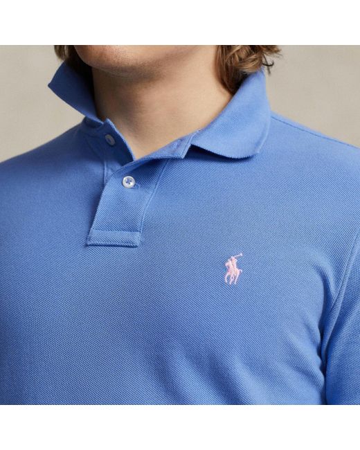 Polo Ralph Lauren Blue Cotton-piqué Polo Shirt for men